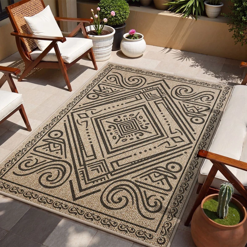 Outdoor Dekorativer Bereich Teppich