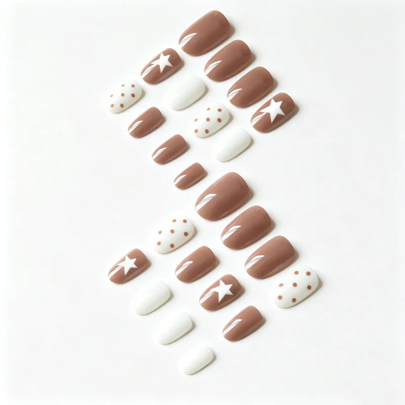 Künstlerisches Stern- und Punkt-Nagelkunst-Set