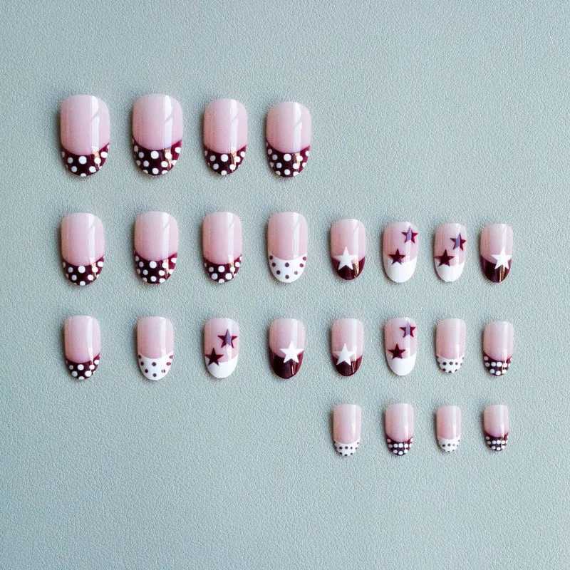 Künstlerisches Stern- und Punkt-Nagelkunst-Set