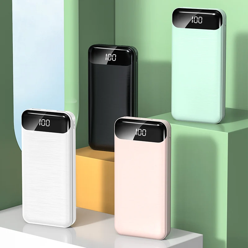 Ultraschlanke Powerbank mit LCD-Display und Schnellladefunktion Skanto