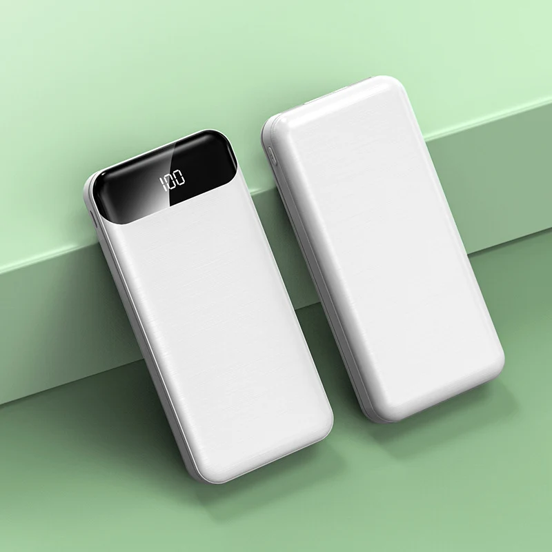 Ultraschlanke Powerbank mit LCD-Display und Schnellladefunktion Skanto