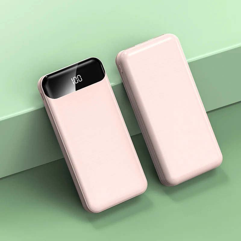 Ultraschlanke Powerbank mit LCD-Display und Schnellladefunktion Skanto