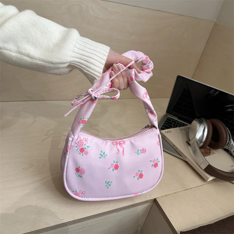 Blumenmuster Handtasche