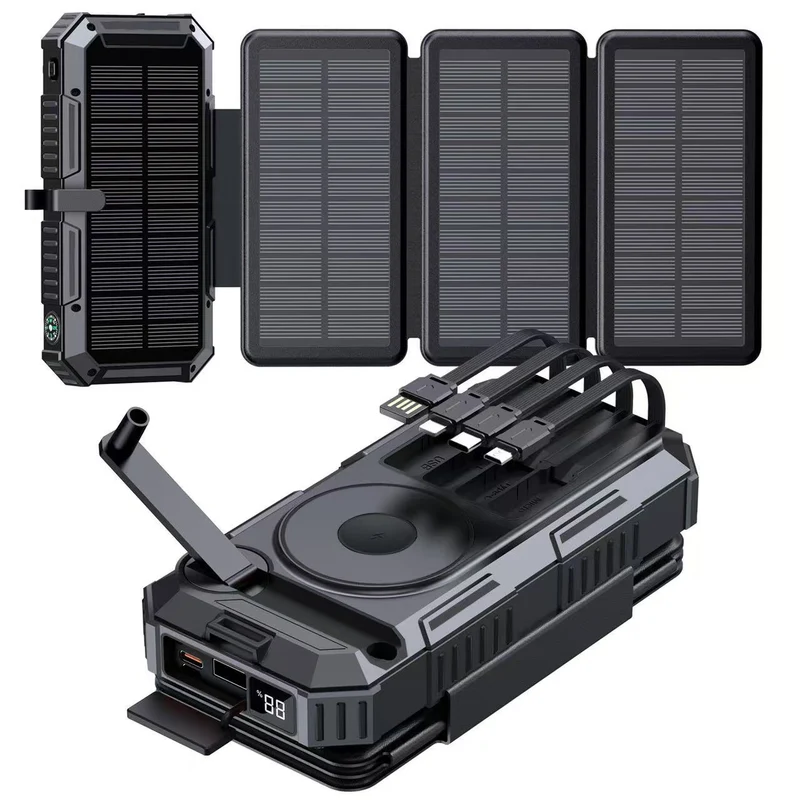 Solar-Powerbank mit kabellosem Laden von Skanto