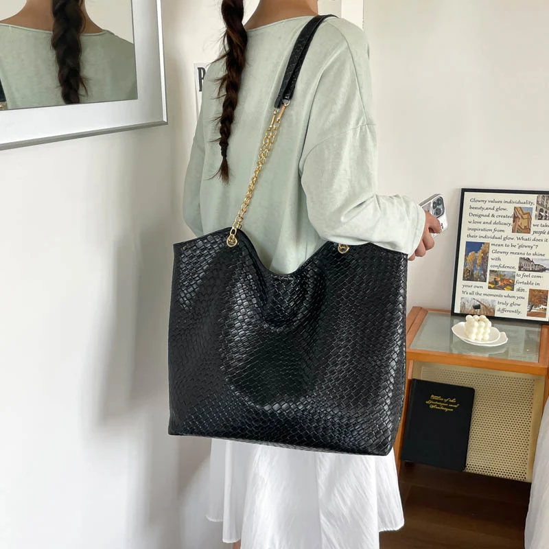 Elegante strukturierte Shopper-Tote-Tasche