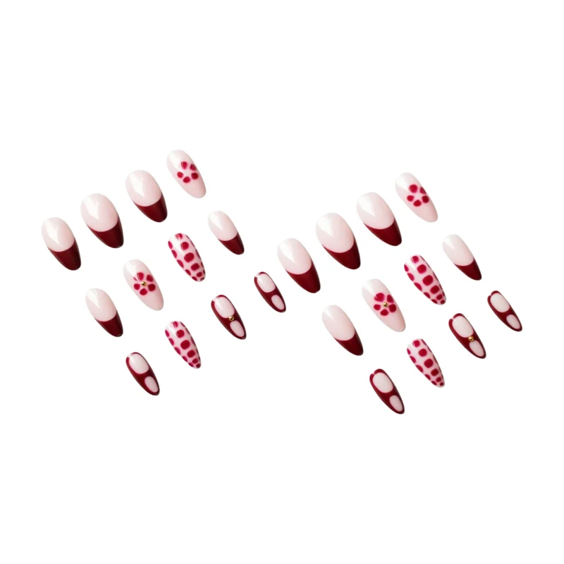 Künstlerisches Nageldesign-Set mit Edelsteinen