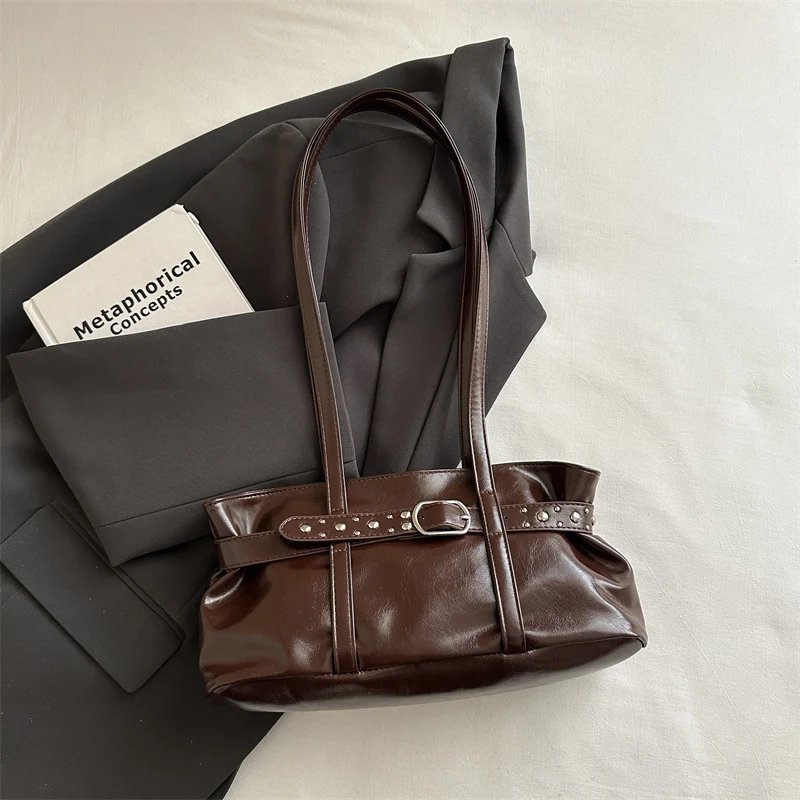 Elegante weiche Kunstleder-Handtasche