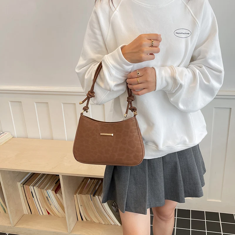 Elegante Glatte Leder Handtasche