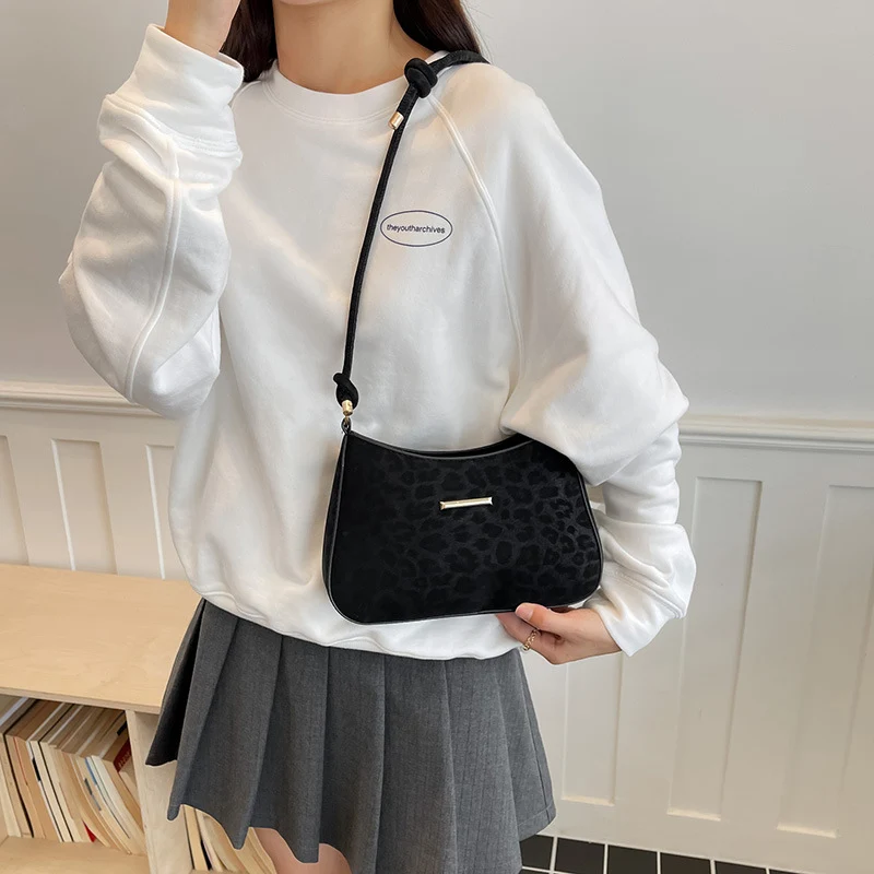 Elegante Glatte Leder Handtasche