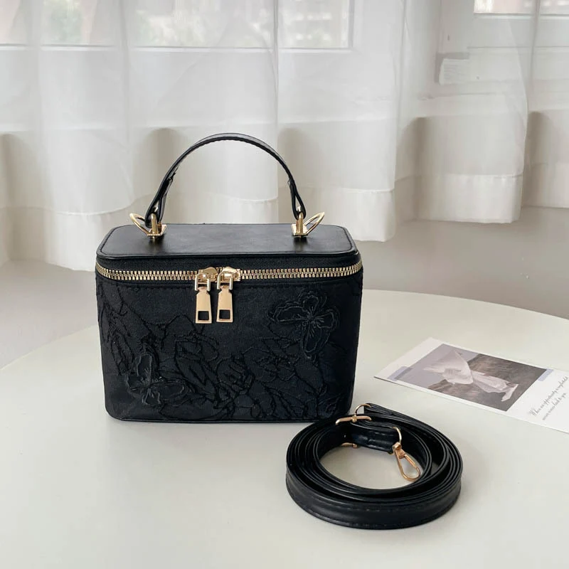 Elegante Blumen-Prägung Handtasche