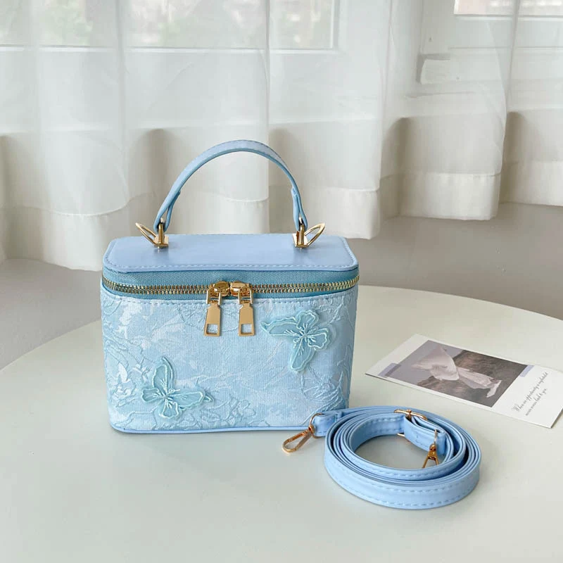 Elegante Blumen-Prägung Handtasche