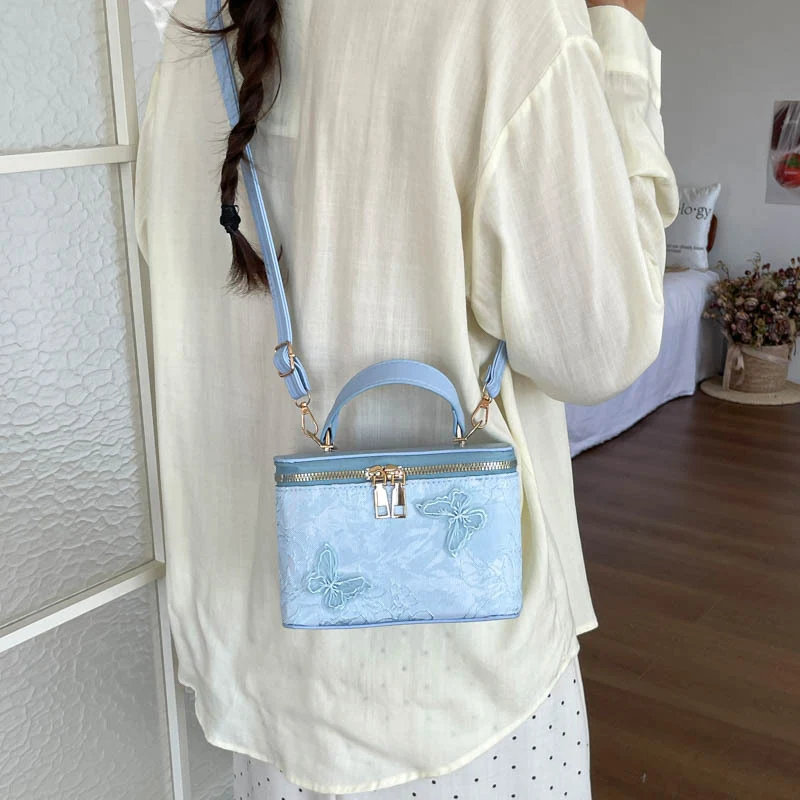Elegante Blumen-Prägung Handtasche