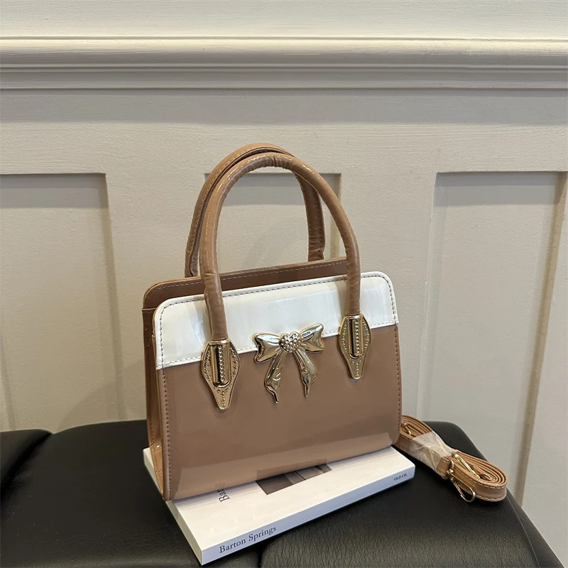 Elegante Bow-Akzent Handtasche