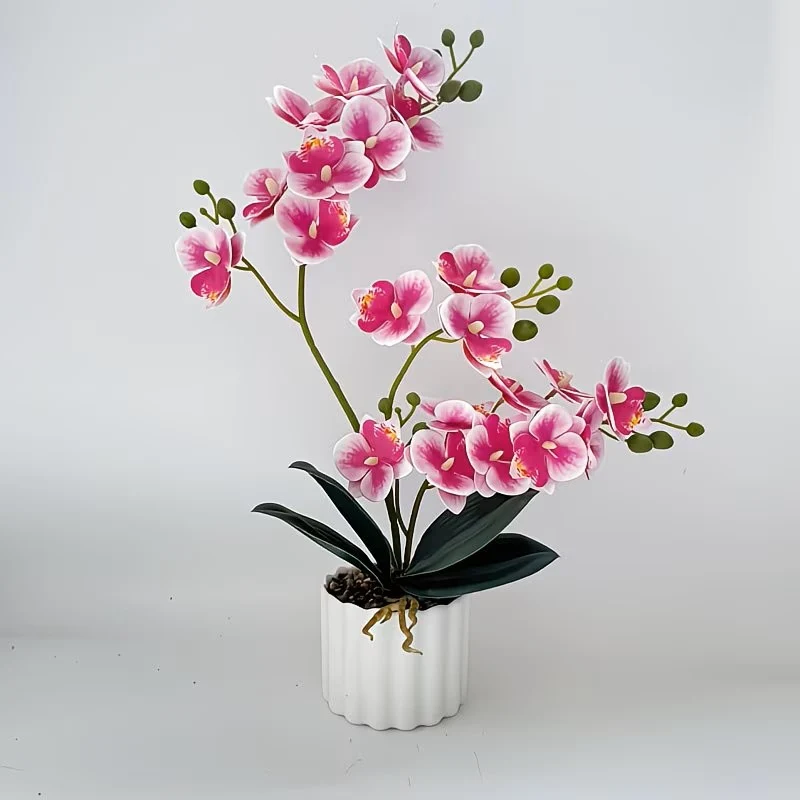 Künstliches Orchideenblumenarrangement für Wohnkultur und Innendekoration