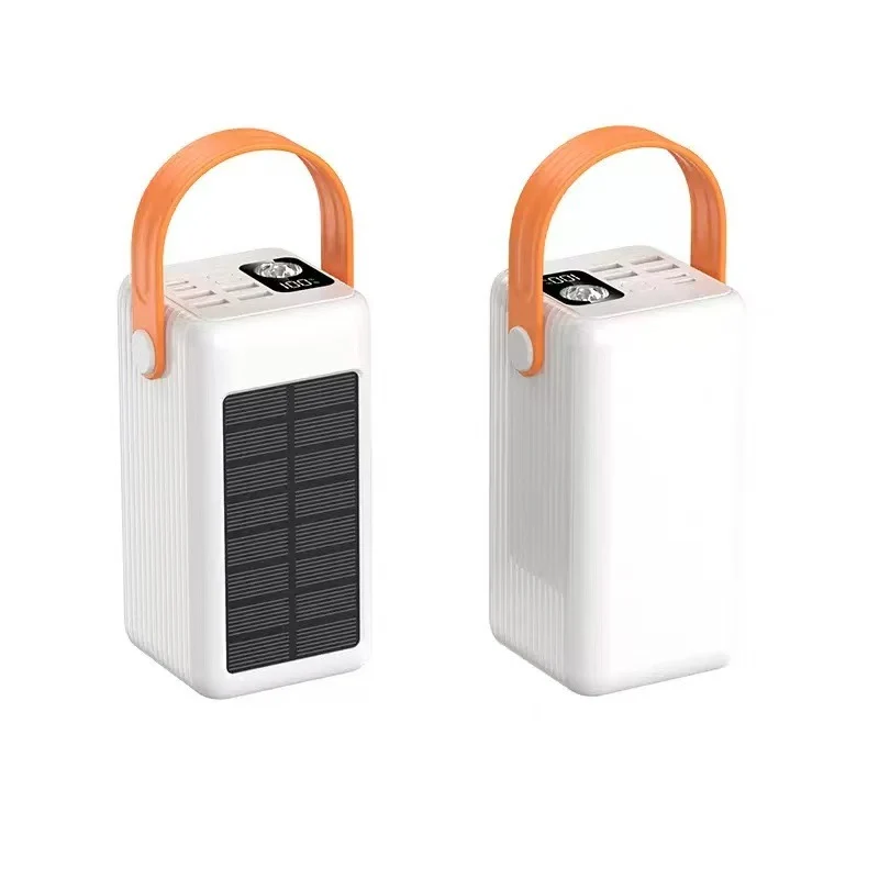 Tragbare Solar Powerbank mit integrierter LED-Lampe und Schnellladefunktion Skanto