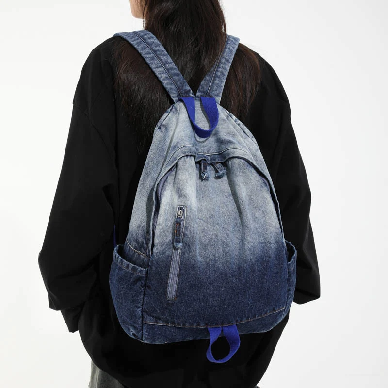 Lässiger Schulrucksack Skanto im Denim-Look