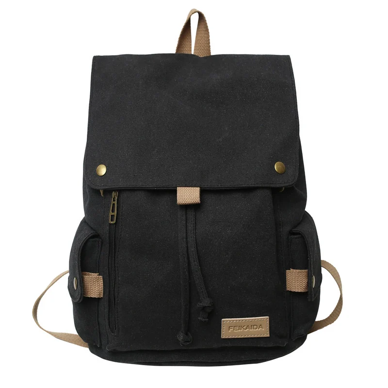 Robuster Canvas-Wander-Schulrucksack Skanto