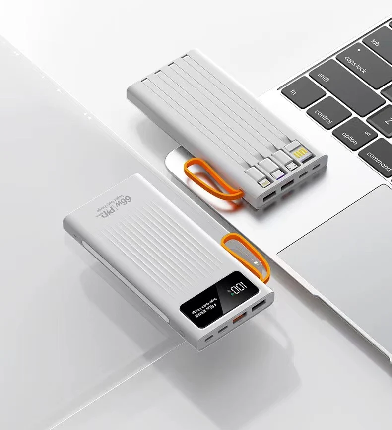 Tragbare Powerbank mit LCD-Bildschirm und Schnellladefunktion Skanto