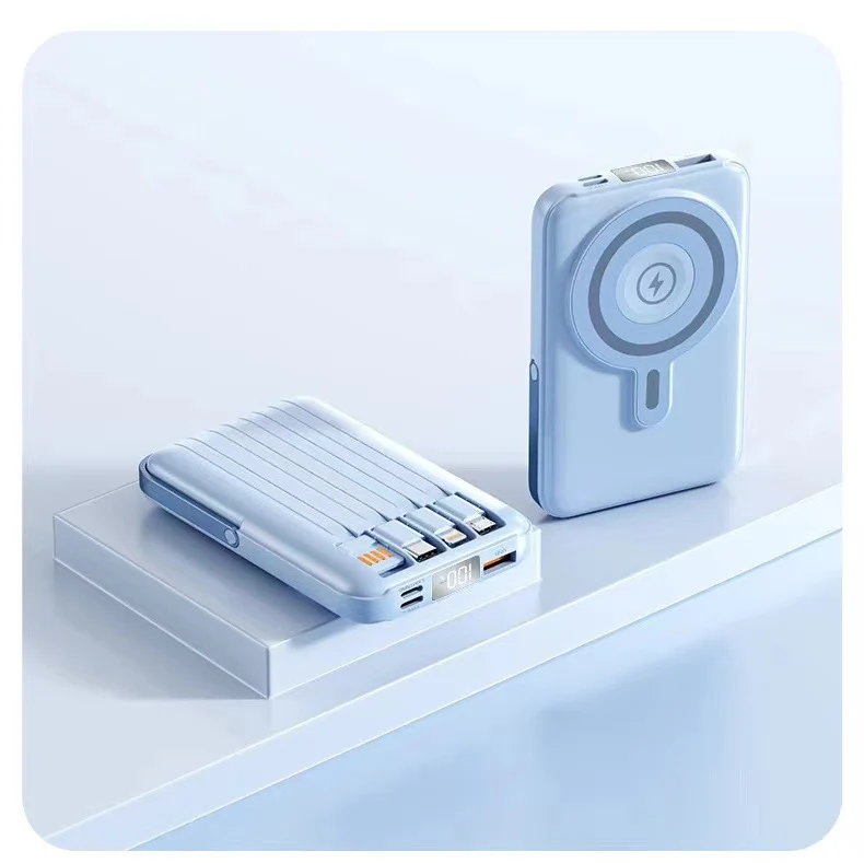 Tragbare Powerbank mit intelligentem Schnellladen und LED-Display Skanto