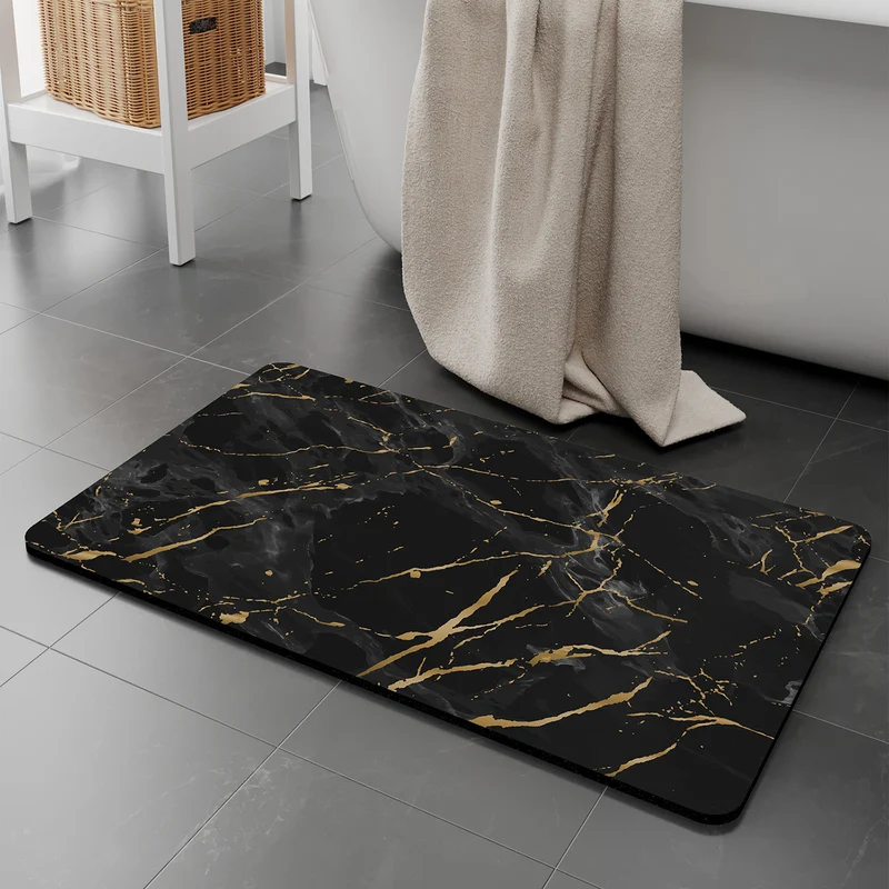 Elegante Marmor Design Badematte