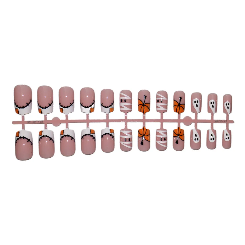 Künstlerisches Halloween-Themen-Nagelset