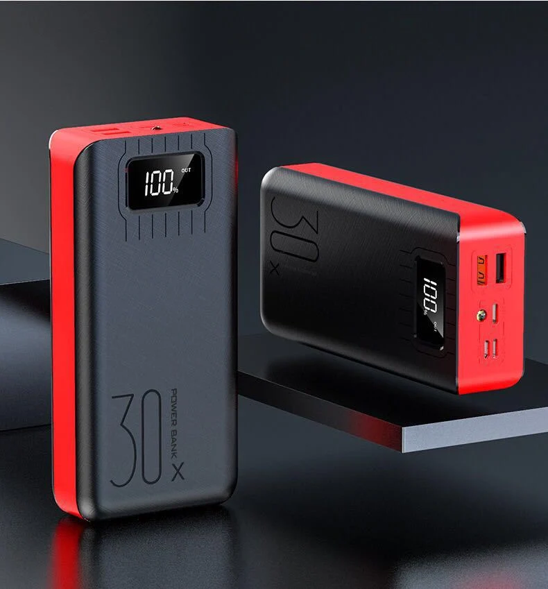 Leistungsstarke Powerbank mit LCD-Bildschirm und mehreren Anschlüssen Skanto