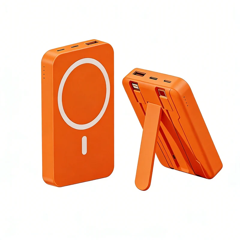 Kabellose Powerbank mit integriertem Ständer Skanto