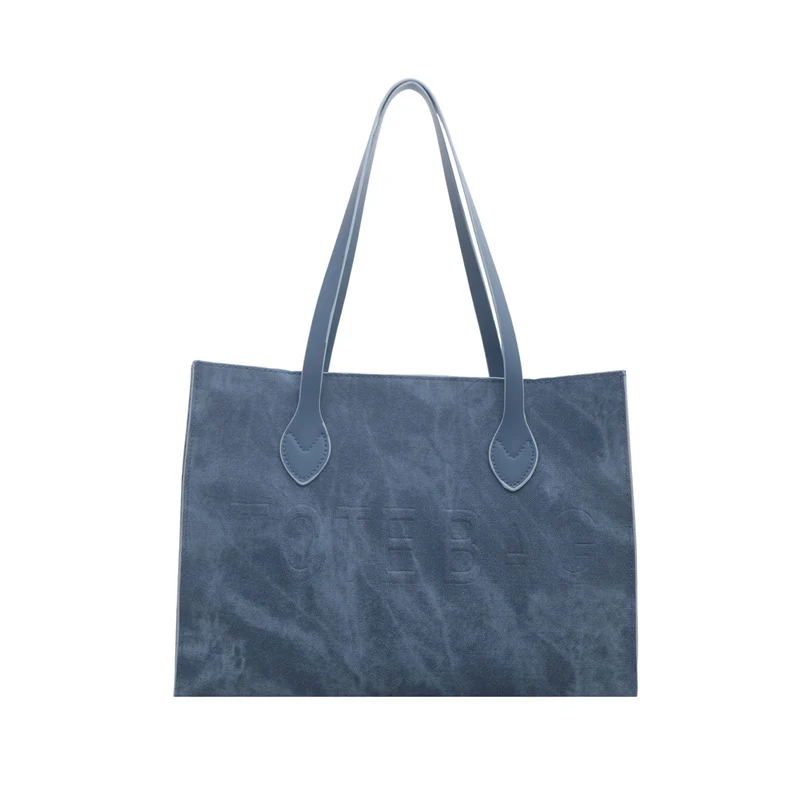 Klassische Wildleder-Tote Tasche