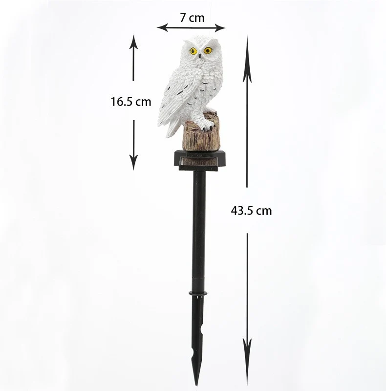 Realistischer Solar-Vogel-Gartenstecker mit Bewegungssensor und wetterfestem Design Skanto