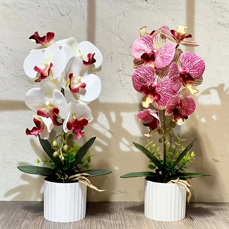 Künstliche Orchideenpflanzenarrangement 1790480695 für die Innenraumdekoration