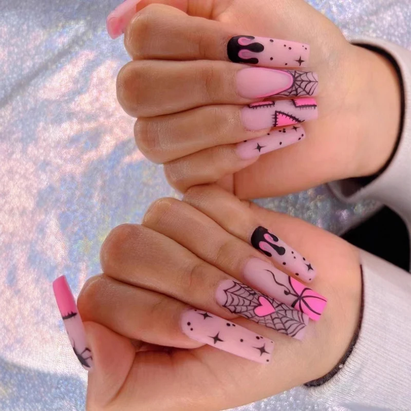 Künstlerisches Halloween-Nagelkunst-Design-Set 1790958074