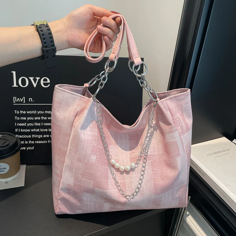 Chic strukturiert Schulter Tote
