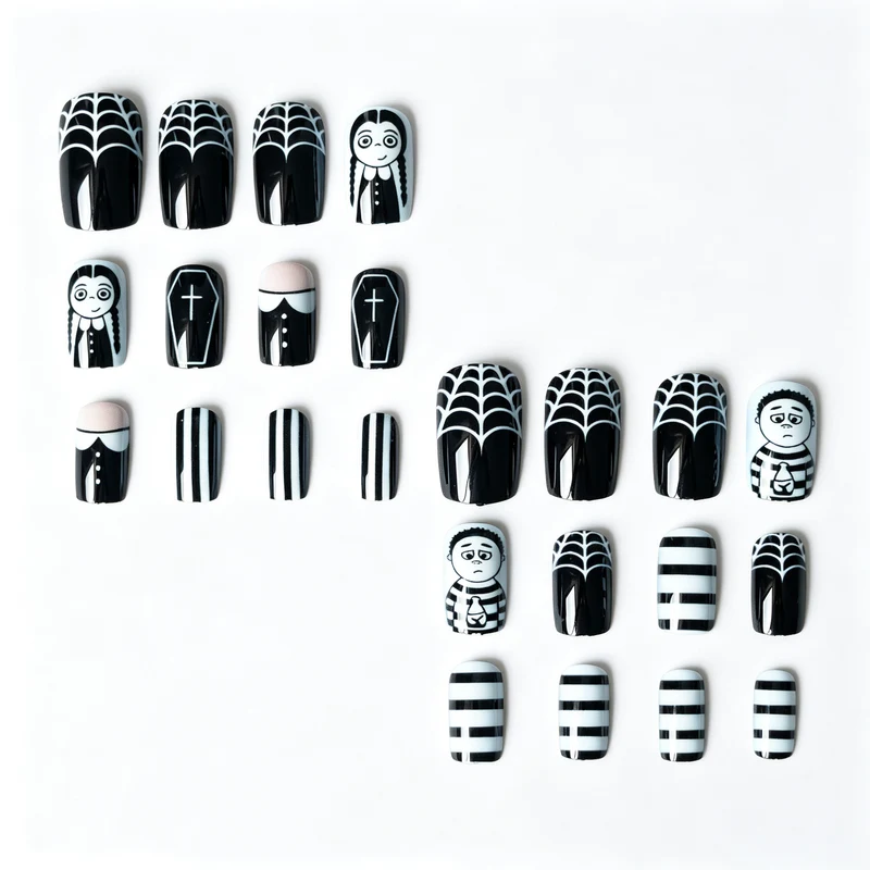 Künstlerisches Halloween Charakter Nagelkunst Set