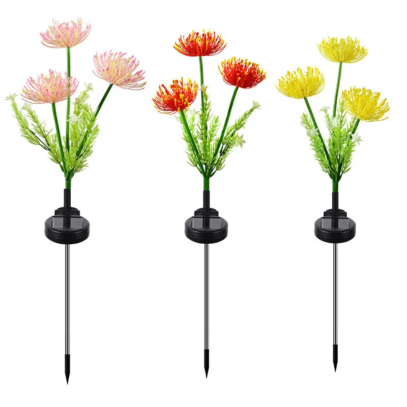 Skanto beleuchteter Blumenstecker-Cluster mit integrierten Solar-LED-Stielen Skanto