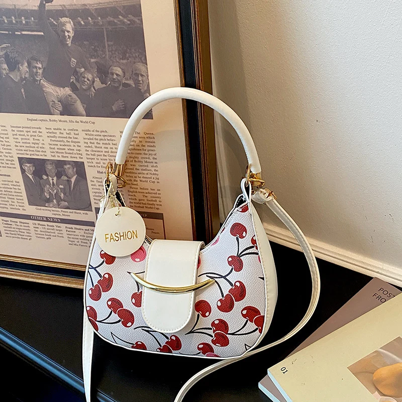 Schicke Kirschen Druck Handtasche