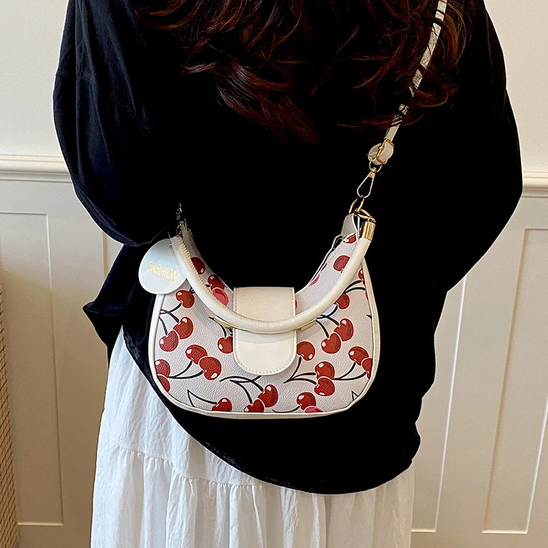 Schicke Kirschen Druck Handtasche