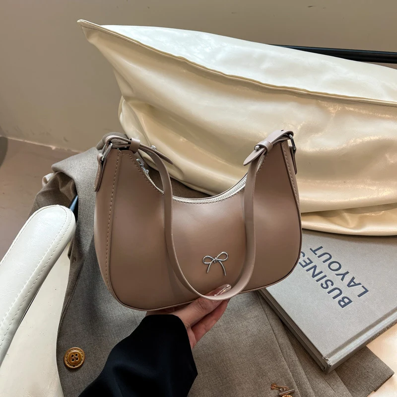 Chic Schleife-Akzent Handtasche