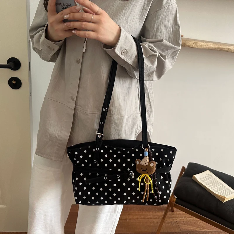 Charmante Polka Dot Handtasche