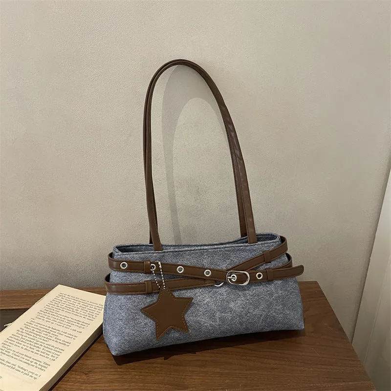 Lässiger strukturierter Tote Bag
