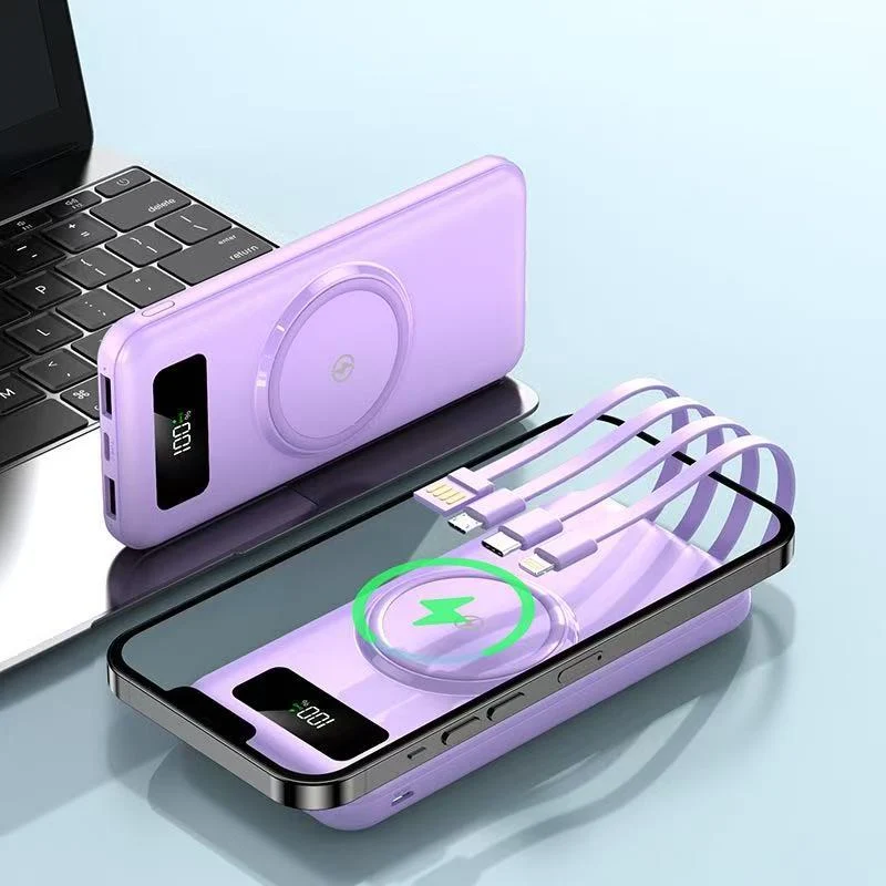Tragbare Powerbank mit kabelloser Ladefunktion Skanto