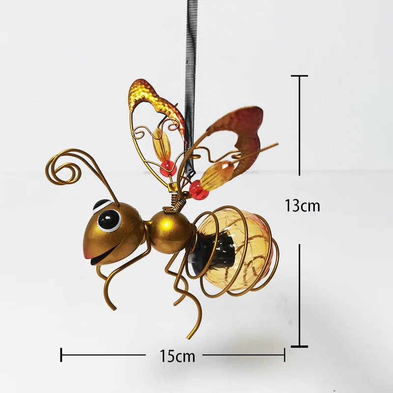 Fantastische hängende Bienen-Sonnen-Gartenlaterne Ornament Skanto