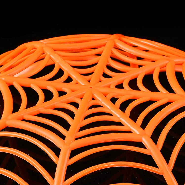 Kunststoff-Deko-Schale in Spinnennetz-Form für Halloween Obst- und Süßigkeitenschale