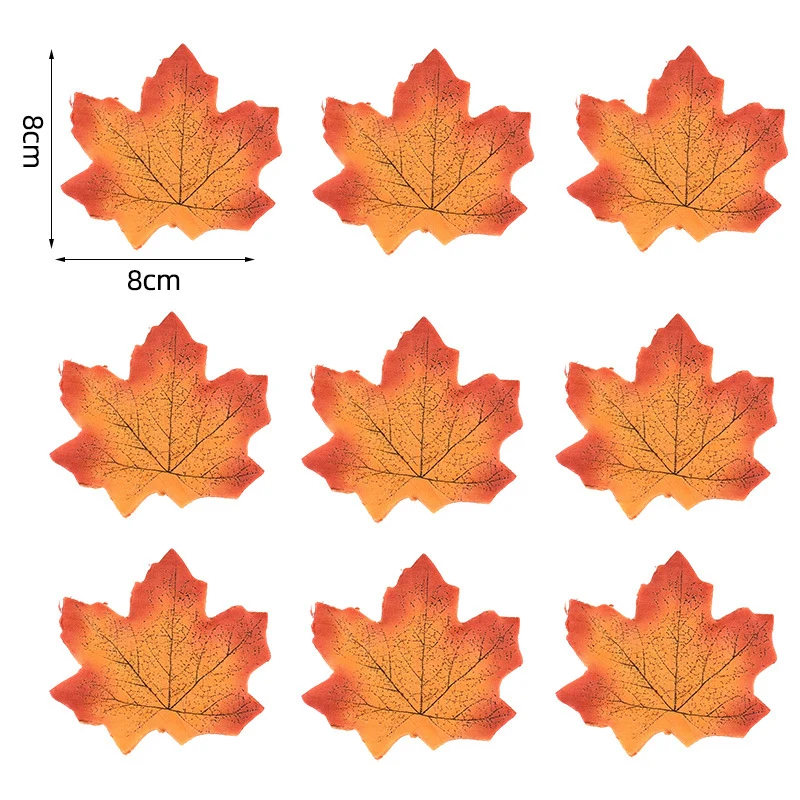 Künstliche Ahornblätter Tischdekoration aus flexiblem PU für herbstliche Gestecke