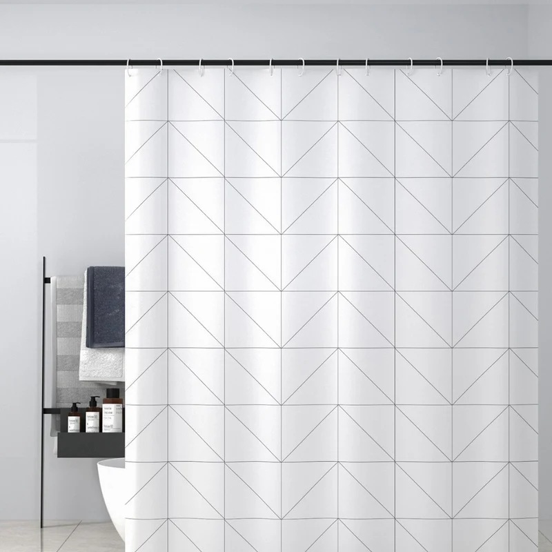 Duschvorhang Skanto mit modernem geometrischem Muster