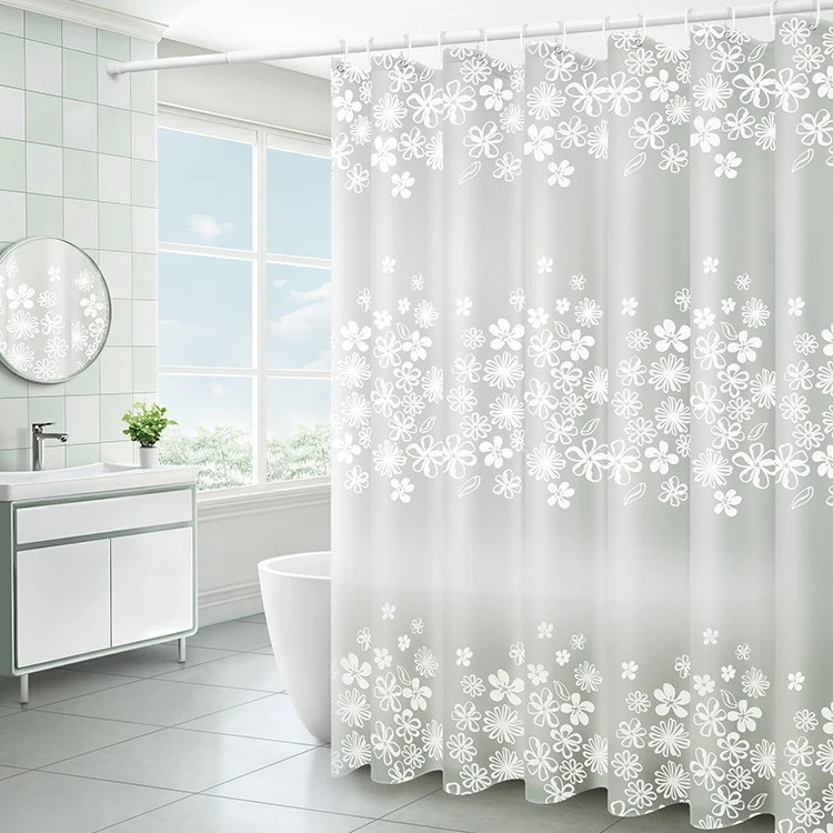 Wasserdichter Duschvorhang Skanto mit Blumenmuster