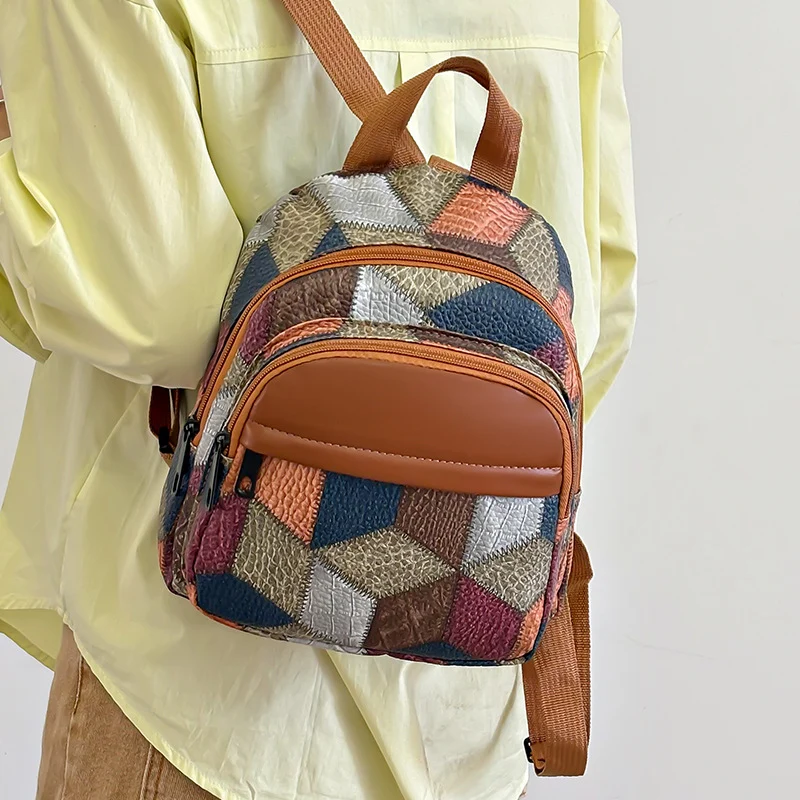 Geometrisches Muster Mini Rucksack Brehn