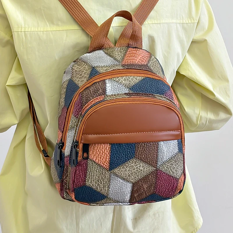 Geometrisches Muster Mini Rucksack Brehn