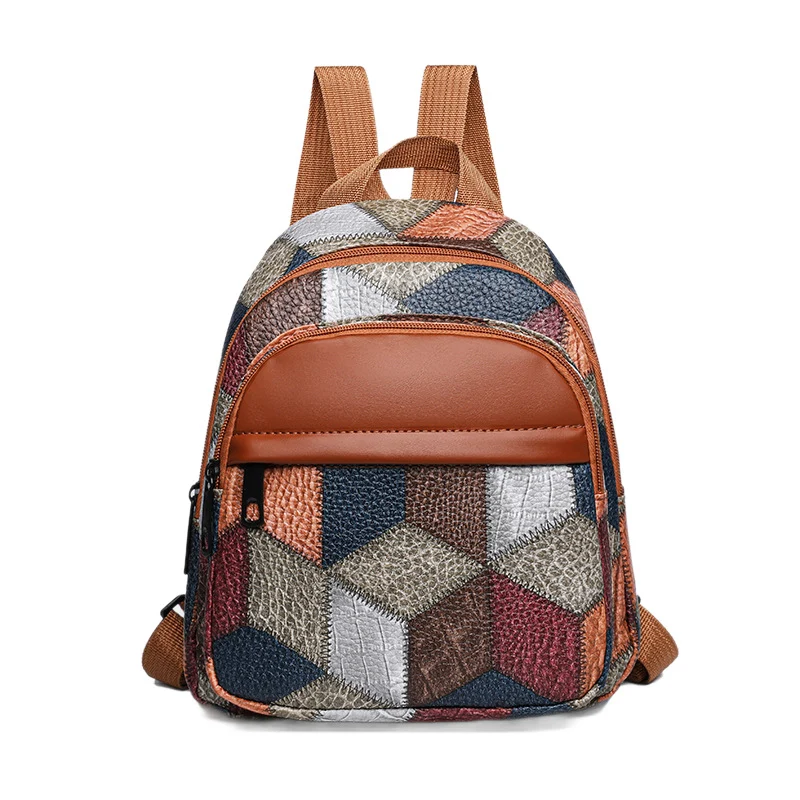 Geometrisches Muster Mini Rucksack Brehn