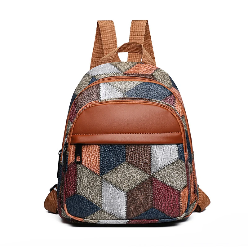 Geometrisches Muster Mini Rucksack Brehn