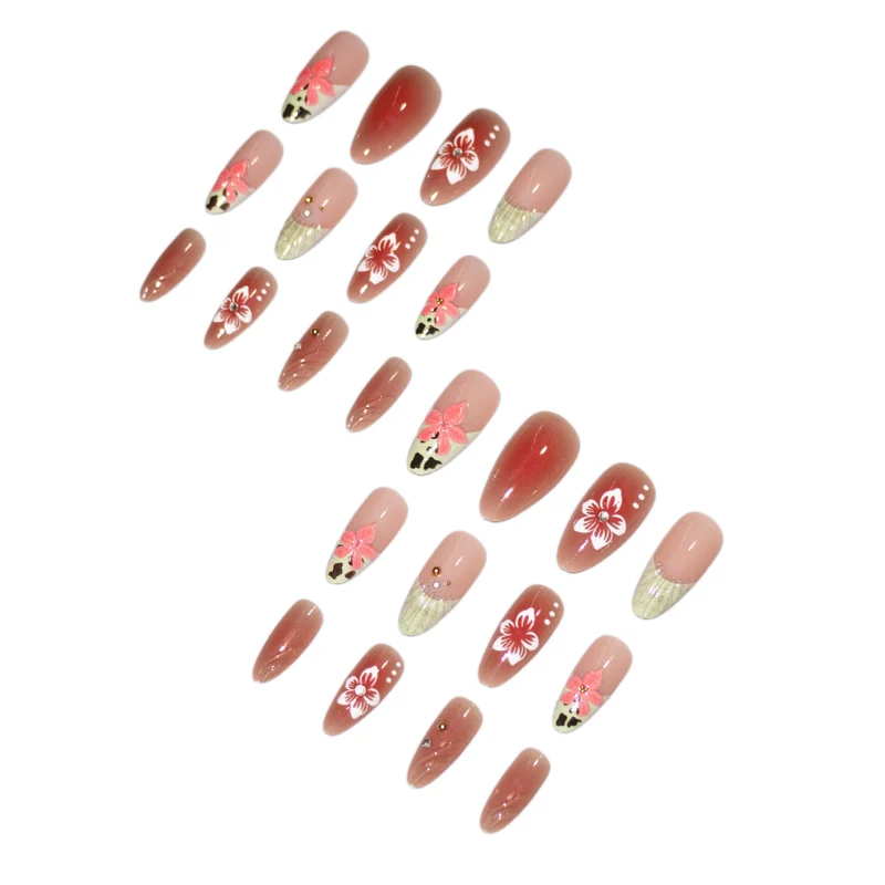 Künstlerisches Florales Acryl-Nagelkunst-Set
